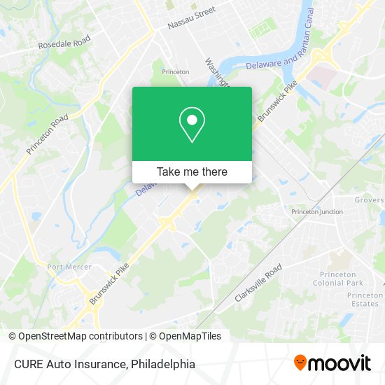 CURE Auto Insurance map