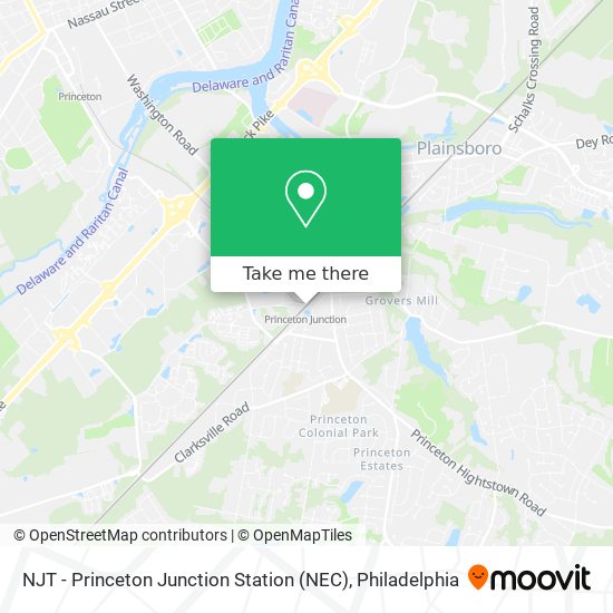 Mapa de NJT - Princeton Junction Station (NEC)