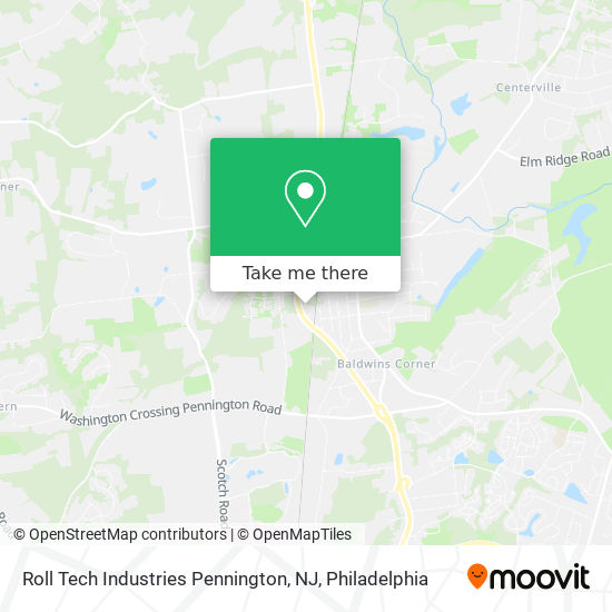 Mapa de Roll Tech Industries Pennington, NJ