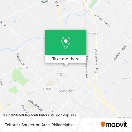 Telford / Souderton Area map