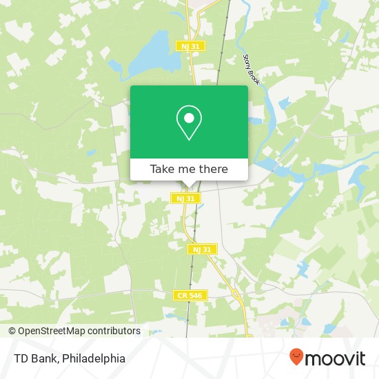 TD Bank map