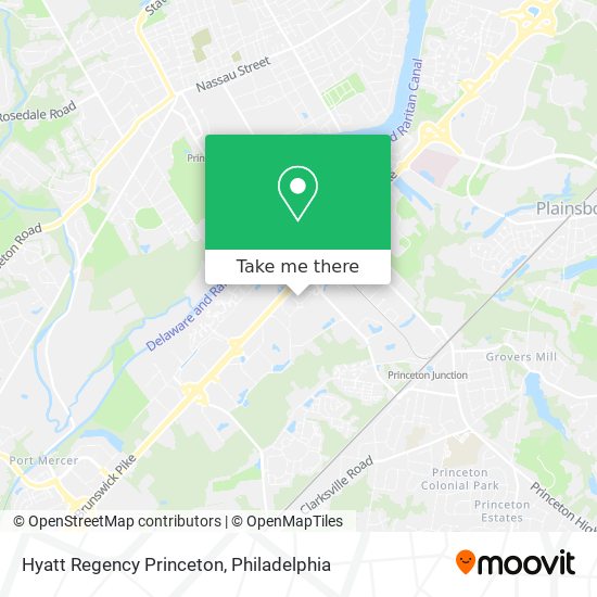 Hyatt Regency Princeton map