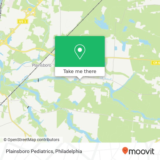 Mapa de Plainsboro Pediatrics
