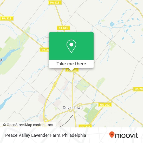 Mapa de Peace Valley Lavender Farm