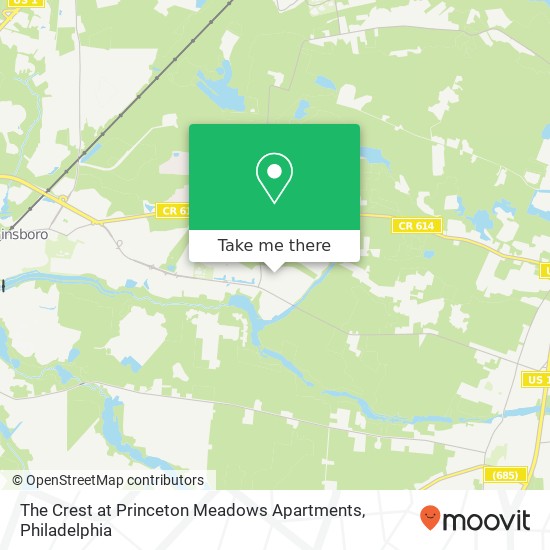 The Crest at Princeton Meadows Apartments map