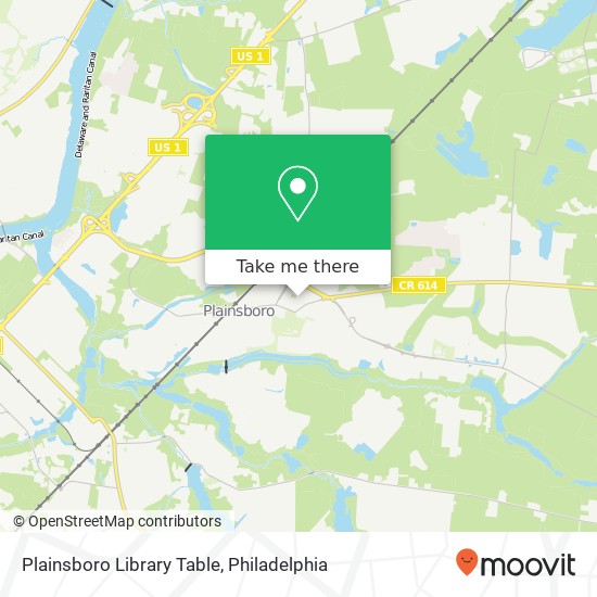 Plainsboro Library Table map