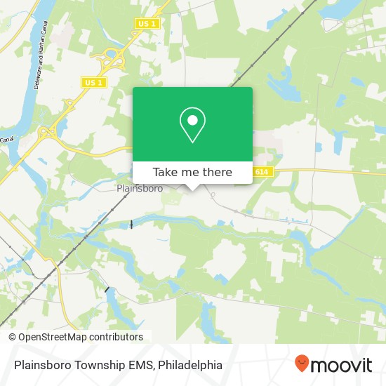 Plainsboro Township EMS map