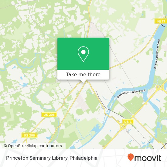 Princeton Seminary Library map