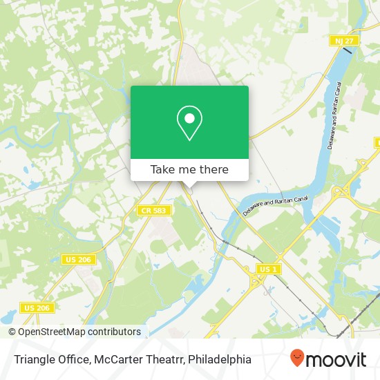 Triangle Office, McCarter Theatrr map