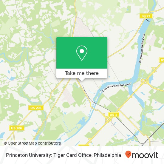 Princeton University: Tiger Card Office map