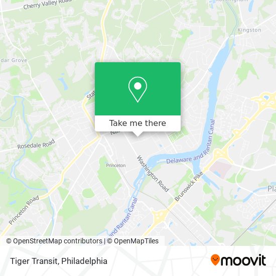 Mapa de Tiger Transit