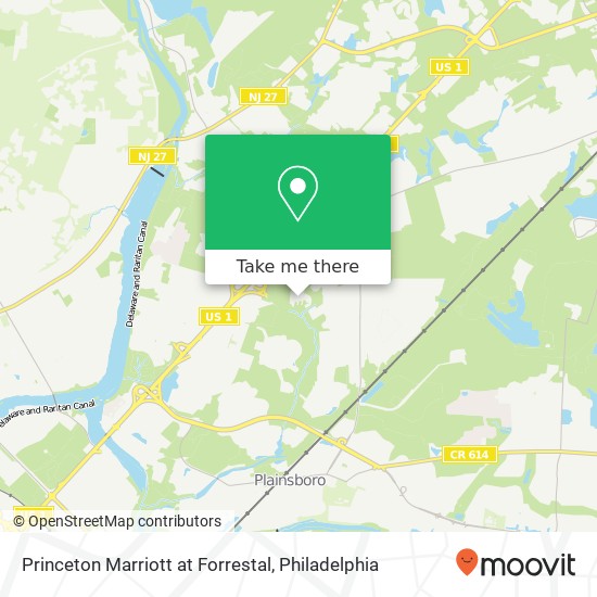 Princeton Marriott at Forrestal map