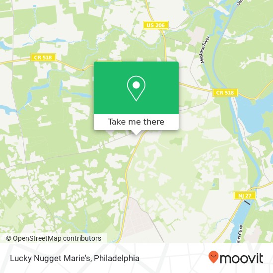 Mapa de Lucky Nugget Marie's
