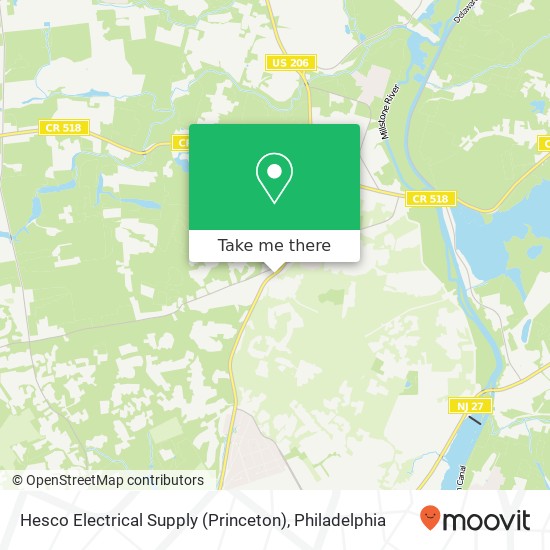 Mapa de Hesco Electrical Supply (Princeton)