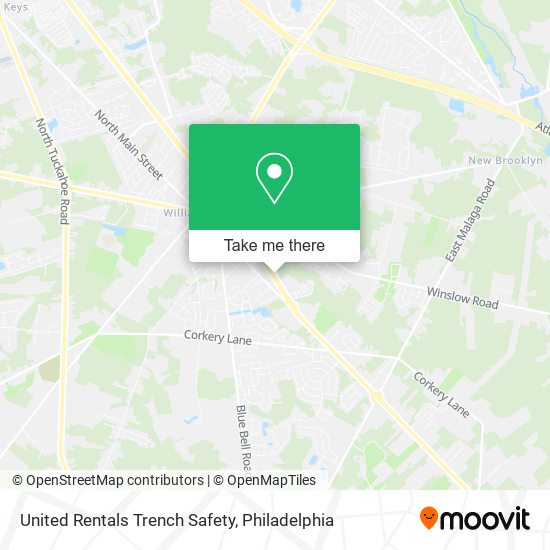 United Rentals Trench Safety map