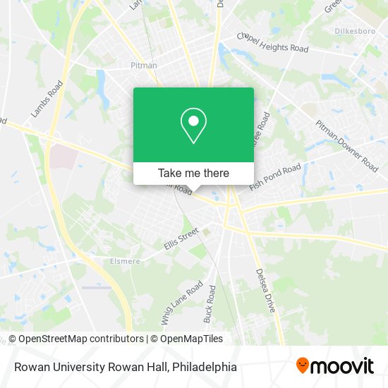Rowan University Rowan Hall map