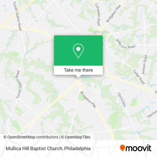 Mapa de Mullica Hill Baptist Church