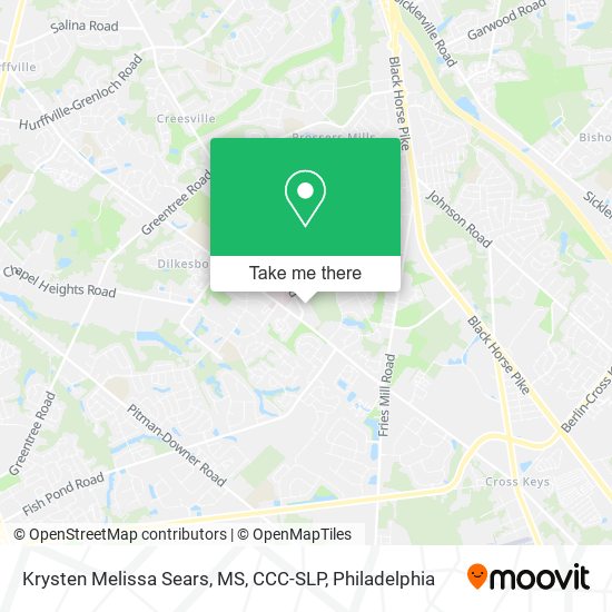Krysten Melissa Sears, MS, CCC-SLP map