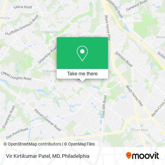 Mapa de Vir Kirtikumar Patel, MD