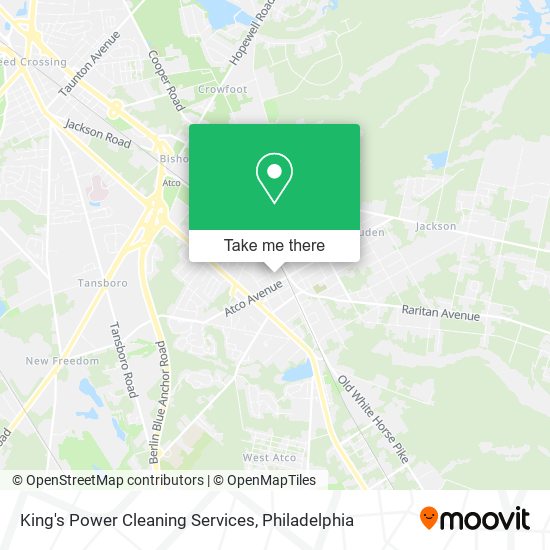 Mapa de King's Power Cleaning Services