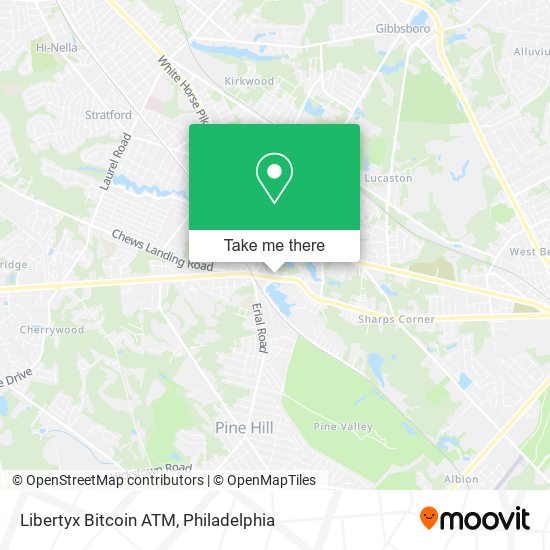 Mapa de Libertyx Bitcoin ATM