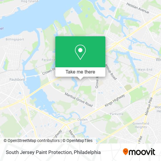 South Jersey Paint Protection map