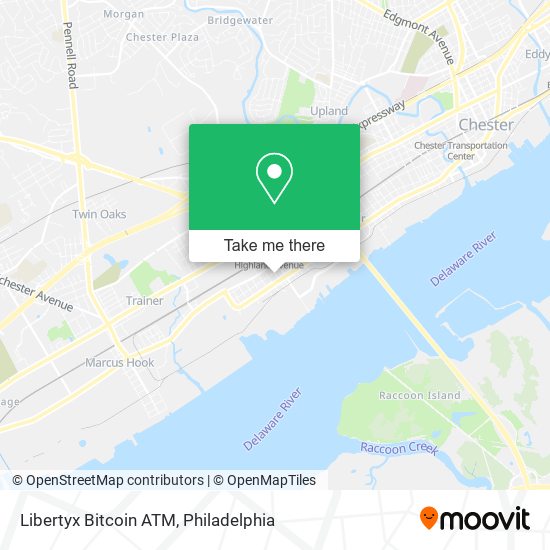 Mapa de Libertyx Bitcoin ATM