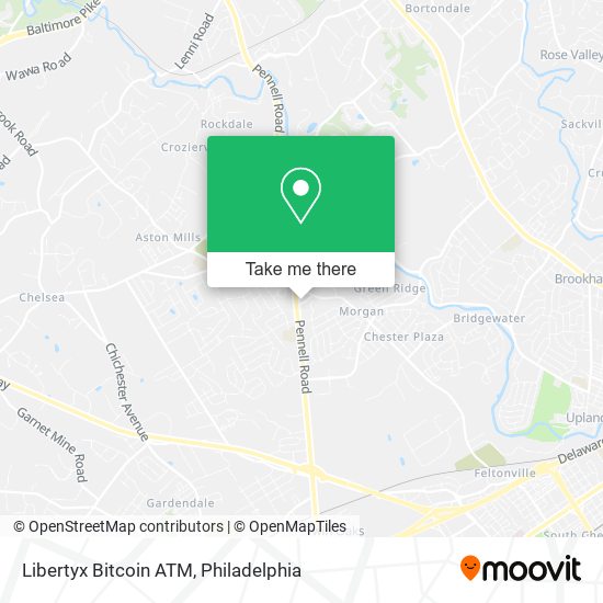 Mapa de Libertyx Bitcoin ATM