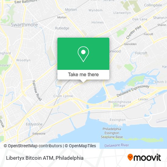 Mapa de Libertyx Bitcoin ATM