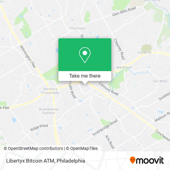 Mapa de Libertyx Bitcoin ATM