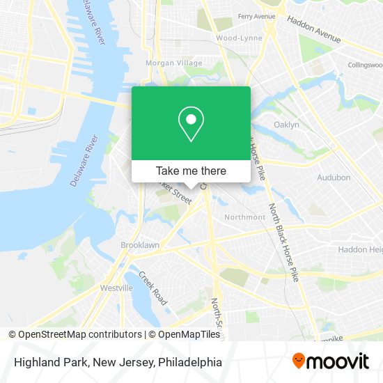 Mapa de Highland Park, New Jersey