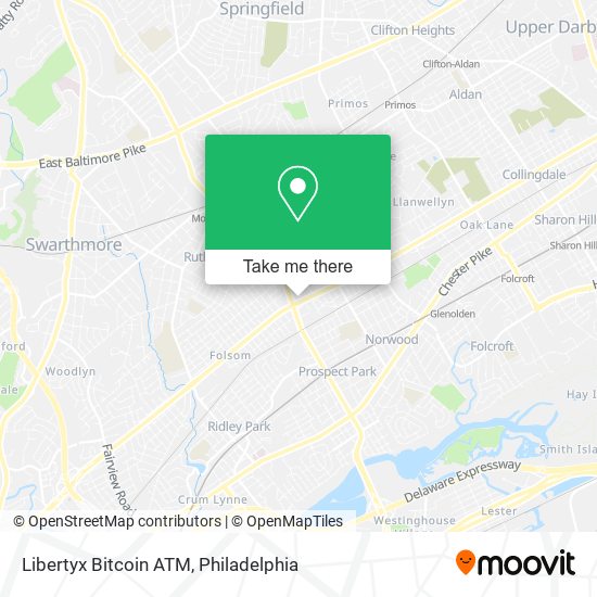 Mapa de Libertyx Bitcoin ATM