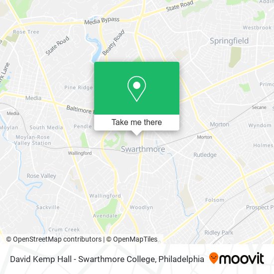 David Kemp Hall - Swarthmore College map