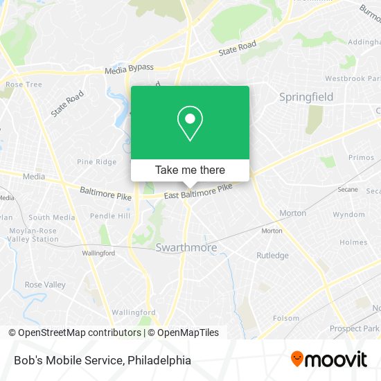 Bob's Mobile Service map