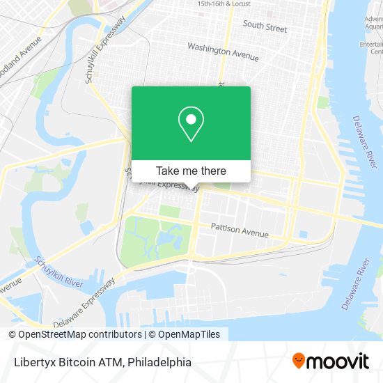 Mapa de Libertyx Bitcoin ATM