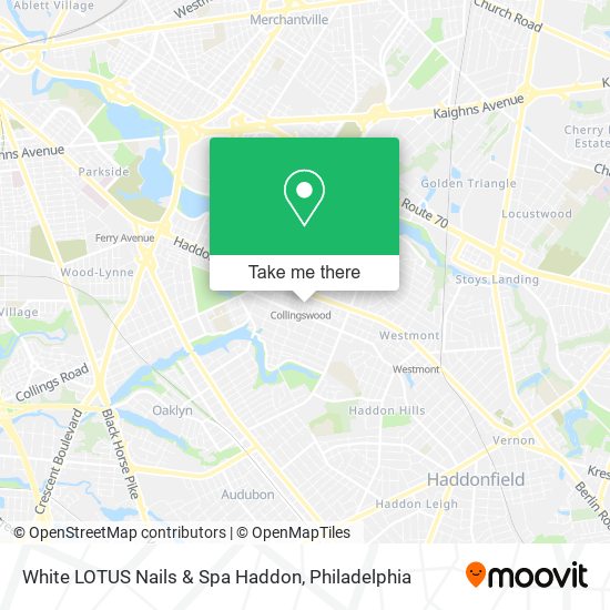 Mapa de White LOTUS Nails & Spa Haddon
