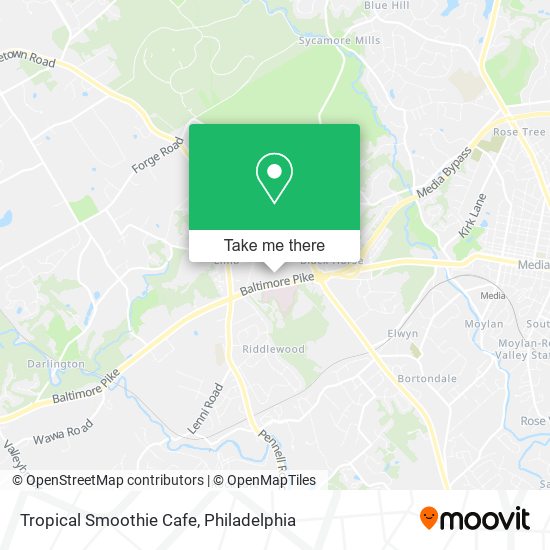 Tropical Smoothie Cafe map