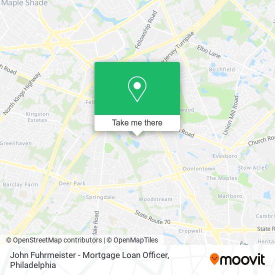 John Fuhrmeister - Mortgage Loan Officer map