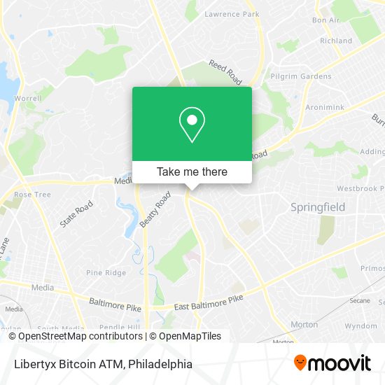 Mapa de Libertyx Bitcoin ATM