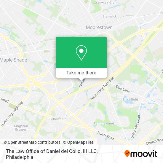 Mapa de The Law Office of Daniel del Collo, III LLC