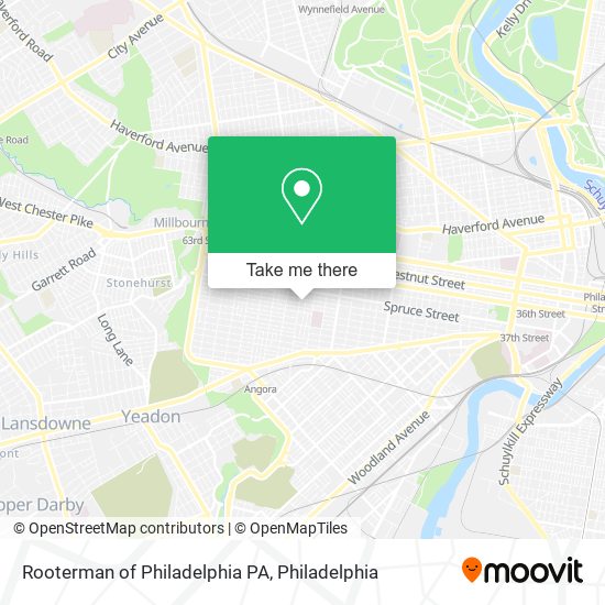 Rooterman of Philadelphia PA map