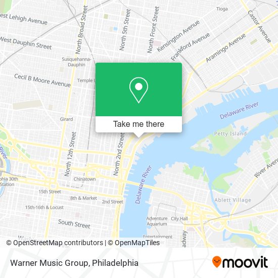 Mapa de Warner Music Group