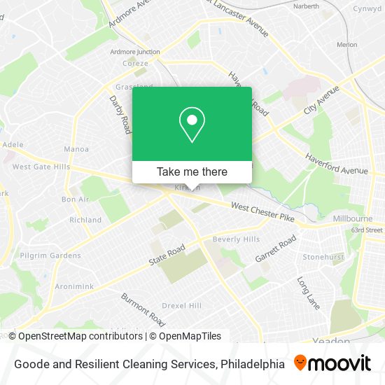 Goode and Resilient Cleaning Services map