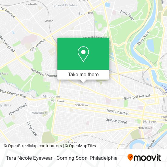 Tara Nicole Eyewear - Coming Soon map