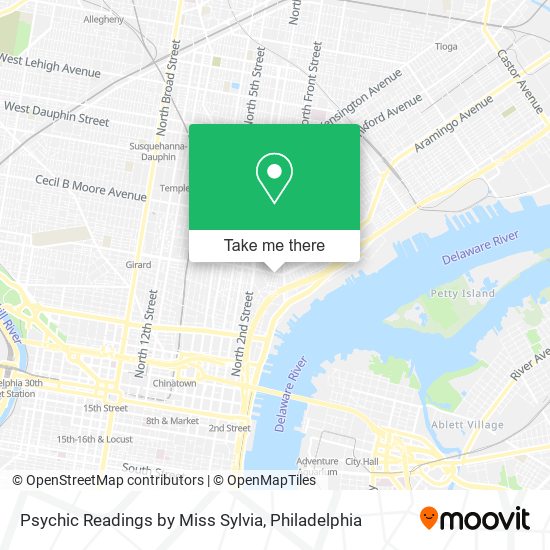 Psychic Readings by Miss Sylvia map