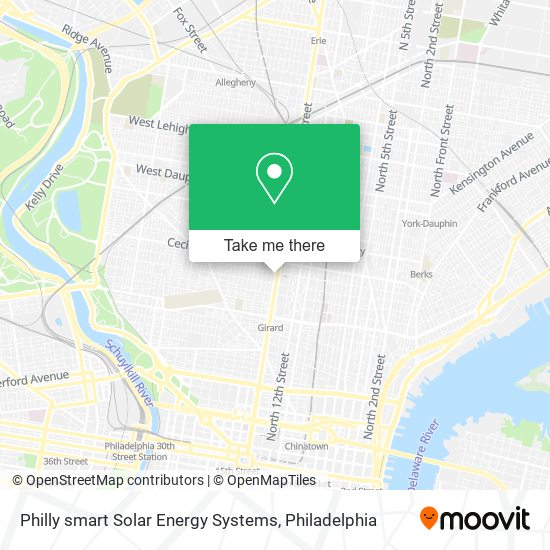 Philly smart Solar Energy Systems map