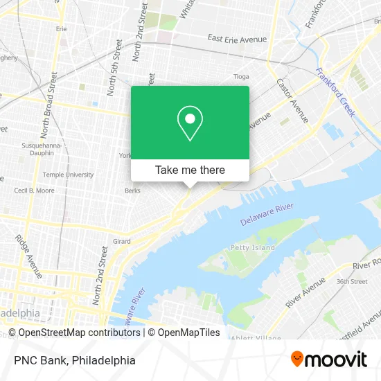 PNC Bank map