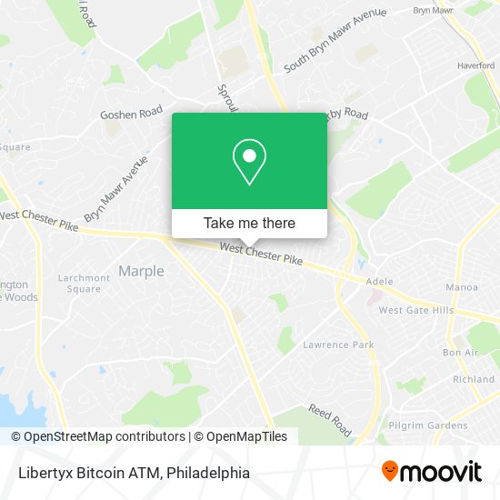 Mapa de Libertyx Bitcoin ATM