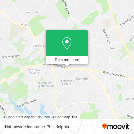 Mapa de Nationwide Insurance