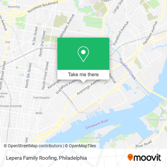 Lepera Family Roofing map